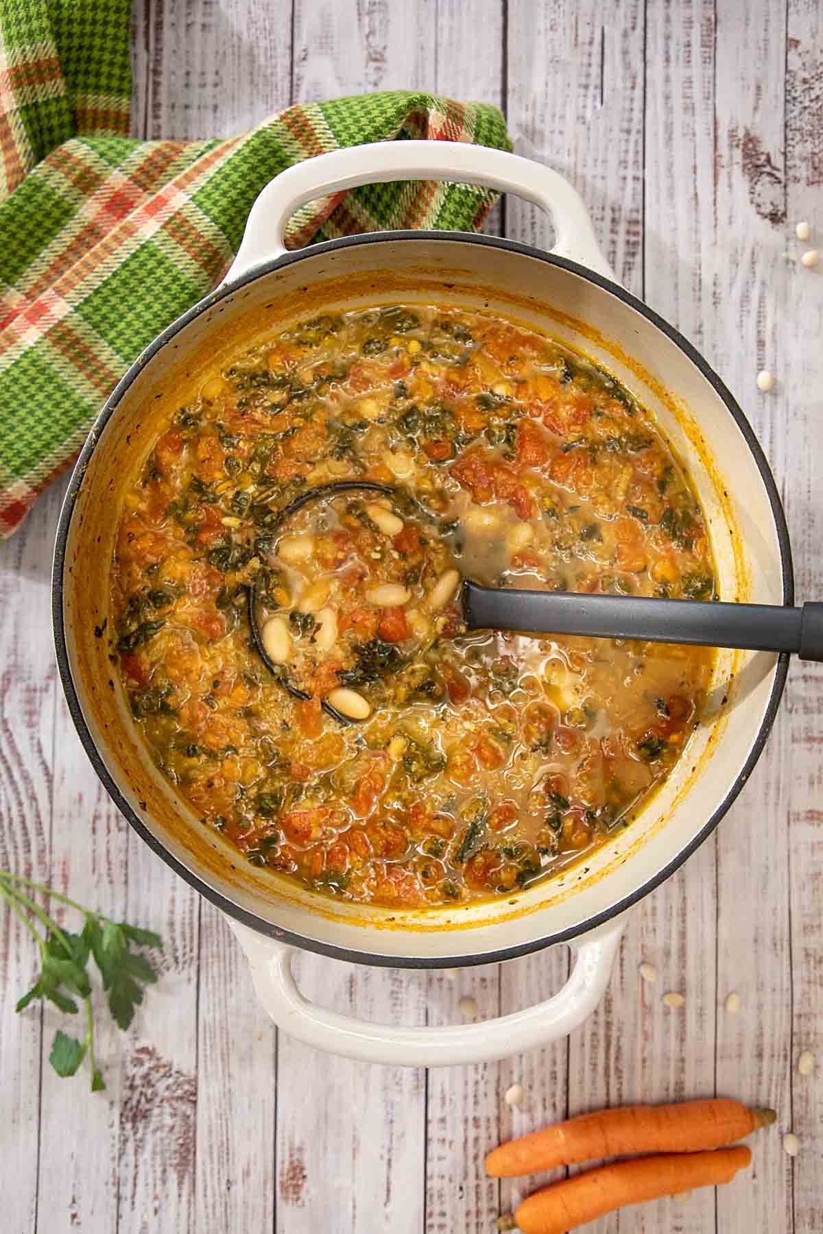 Tuscan White Bean Kale Soup