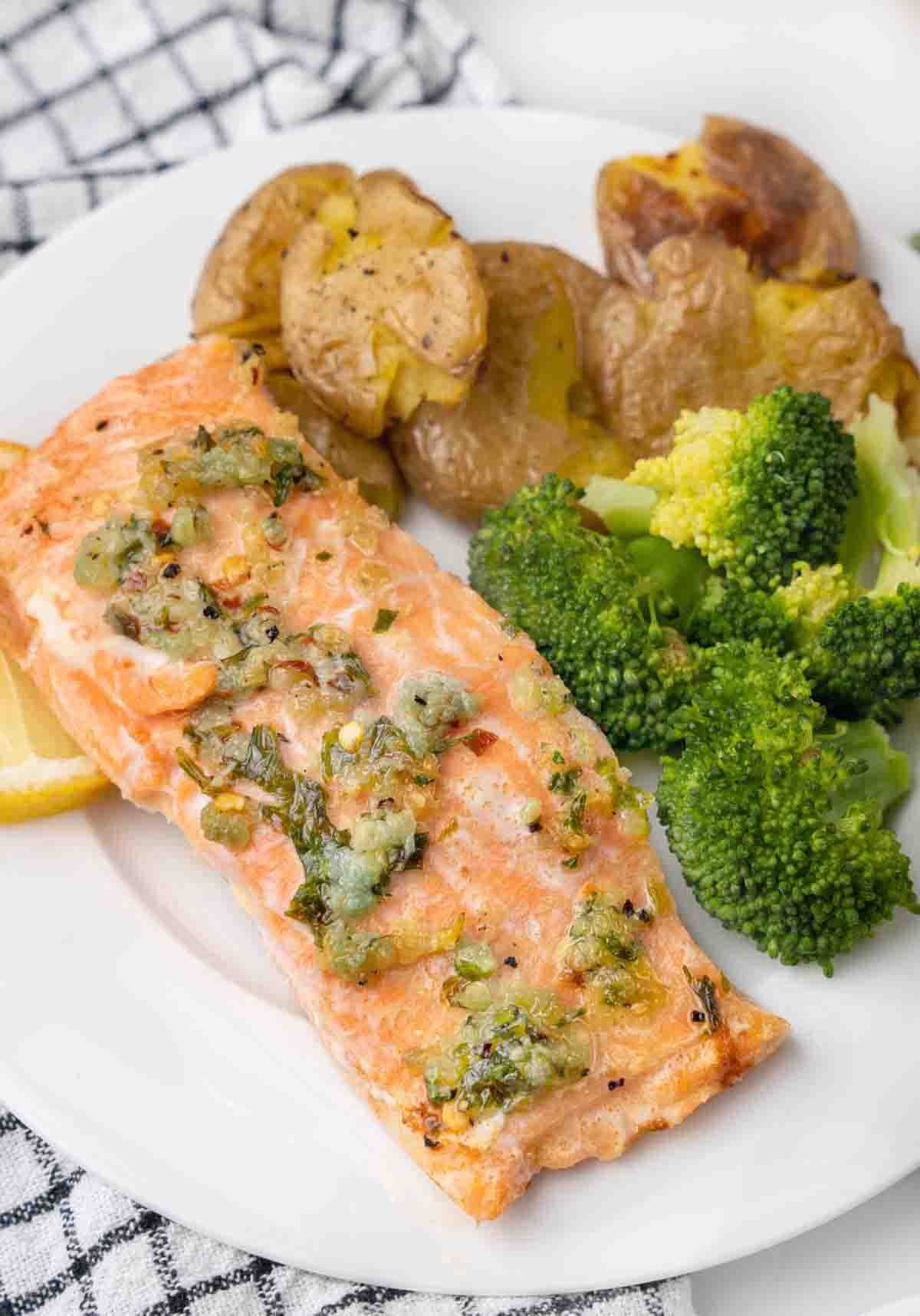 Baked Garlic Butter Salmon