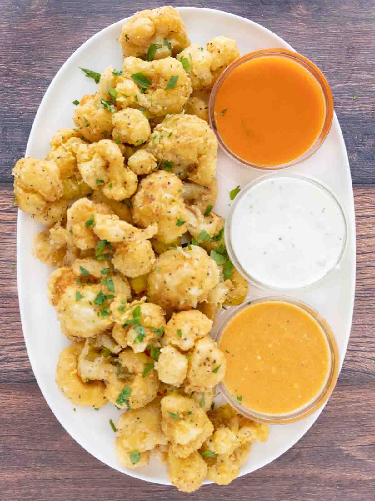 Crispy Deep-Fried Cauliflower Bites