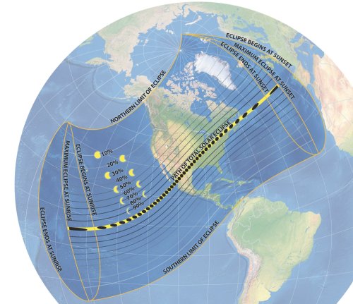 Detailed maps of totality for the 2024 eclipse