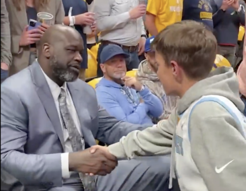 NBA Fans Loved Shaq's Special Moment With Peyton Manning's Son at NBA Finals