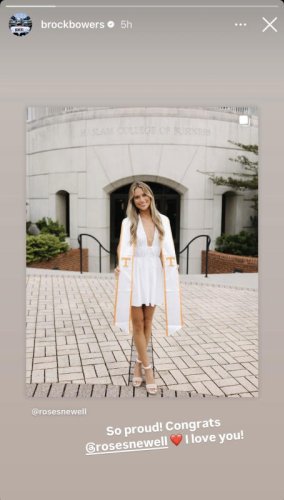 Brock Bowers Reacts to Girlfriend's Personal News on Saturday