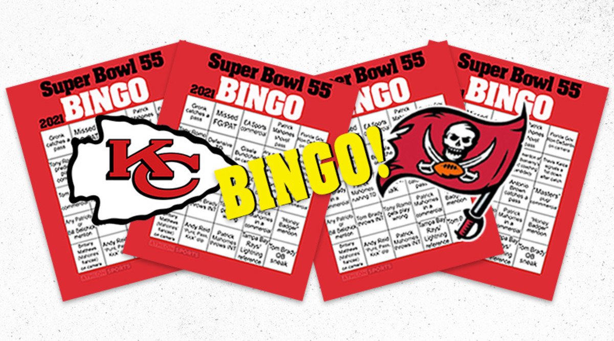 Super Bowl LV (55) Bingo