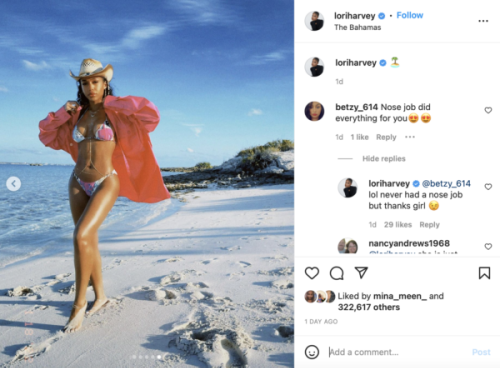 ‘Post the Routine Pwease’: Lori Harvey Serves Body Goals During Vacation