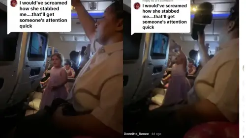 ‘I Don’t Know Whose Kid That Is’: TikTok Explodes After 4-Year-Old Stabs Woman with a Fork on International Flight While Parents Pull a Disappearing Act