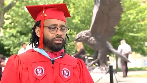 Newark Dad Graduates with Master’s Degree While Working Three Jobs and Solo Parenting a 9-Year-Old Boy: ‘He’s My Why’