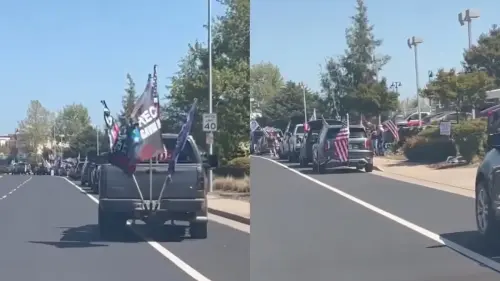‘Defending a Billionaire Who Steals Your Tax Money’: MAGA Convoy Swarms California Tesla Dealership In Show of Support for Elon Musk In Viral Video