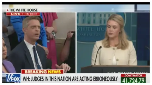 ‘Another Lying Mouthpiece’: Trump Press Secretary Karoline Leavitt Is ‘Humiliated on Live TV’ After She Engages In Careless Name-Calling of Judge and Is Quickly Fact Checked By Reporter