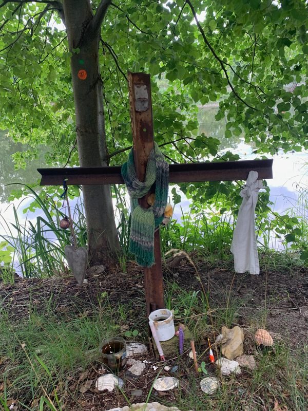 Wolfgang Herrndorf Cross Memorial in Berlin