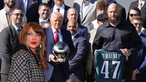 "Donald Trump throws shade at Taylor Swift during Philadelphia Eagles' Super Bowl LIX visit to White House"