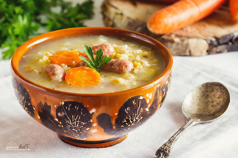 Graupensuppe einfach das Familienrezept, fertig in 30 Min.