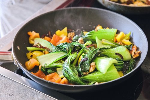 Pak Choi Paprika Pfanne, die schnelle und einfache Beilage oder Hauptgericht