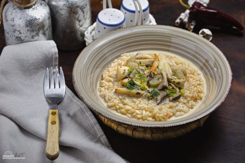 1 x Risotto Kräuterseitling Frühlingszwiebel, absolut genial
