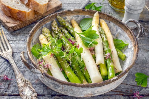 Spargel Salat grün-weiß, einfach in 15 Minuten | Salat-Hit!