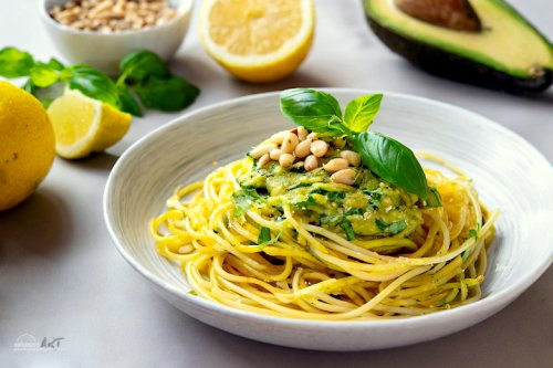 Spaghetti Avocado Zitrone, absolut frische 25 Minuten Pasta!