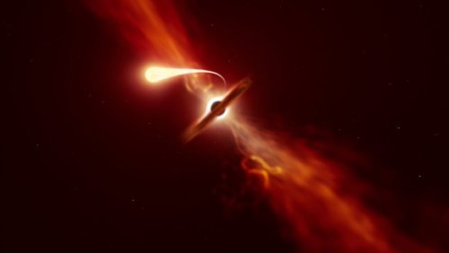 Death by spaghettification: Astronomers spot a star being ripped apart by a black hole
