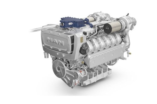 MAN V12-Wasserstoffmotor: Dual Fuel-Motor für den Marineeinsatz