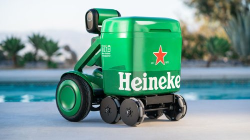 Autonomer Bier-Roboter Heineken B.O.T.: Diese Bier-Kühltasche verfolgt Dich