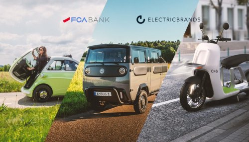 FCA Bank, accordo per sostenere i veicoli ElectricBrands