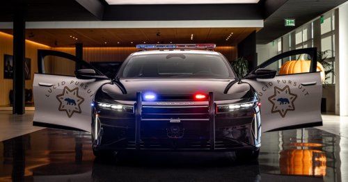 Lucid Air tries out for the California Highway Patrol