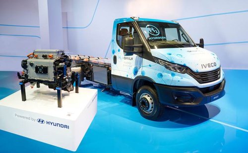 Iveco and Hyundai display co-developed fuel cell large van at IAA