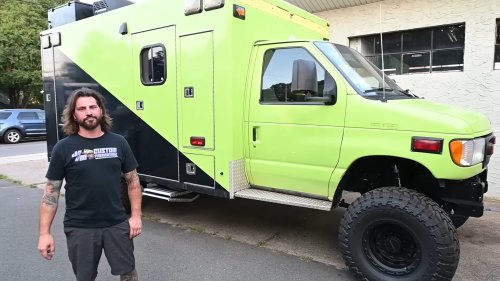 This 4x4 Ambulance Camper Conversion Is Ready To Handle Off–Road and Off-Grid Adventures