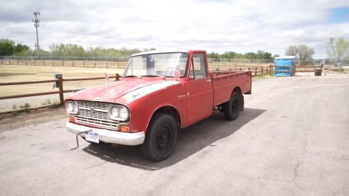You've Never Seen One: 1965 JDM Pickup Truck Travelled Half the Planet, Diesel Pulls Like an Ox