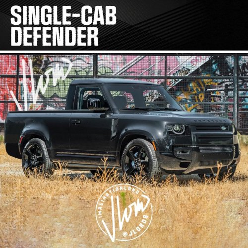Single Cab Land Rover Defender Looks Virtually Ready for a 2024 Tacoma TRD PreRunner Brawl