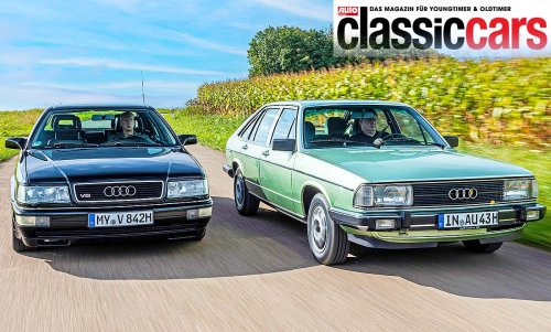 Halbe Portion trifft Achtzylinder – Audi 100 Avant gegen Audi V8