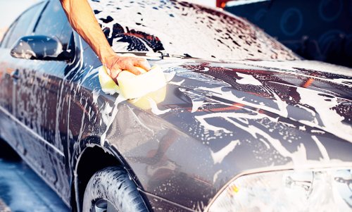 Hier ist Auto waschen auf dem Privatgrundstück verboten
