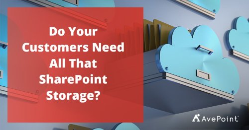 Why Your Customers Don’t Need All That SharePoint Storage: Save Your Customers Money While Making More