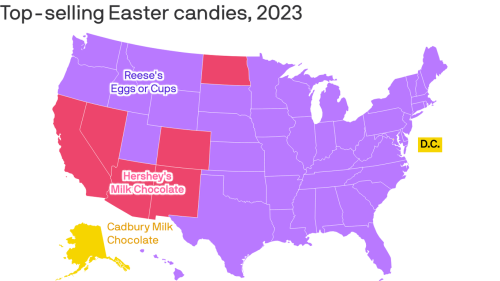 Charted: Ohioans' favorite Easter candy