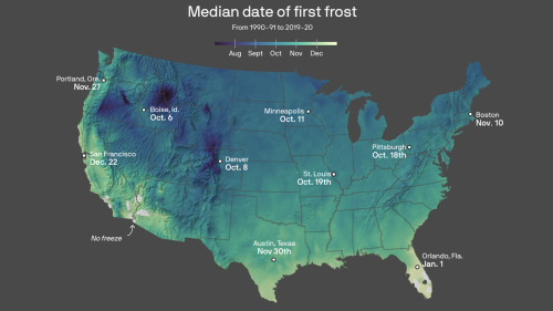 Get ready for winter: The first frost is coming