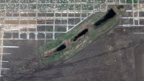 Satellite imagery detects 3rd mass grave near Mariupol