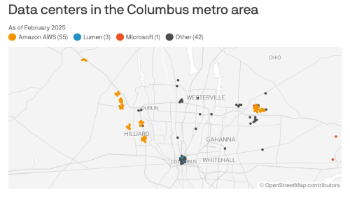 Mapped: Amazon's local data center footprint