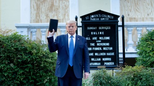 Trump's Bibles and the evolution of his messianic message