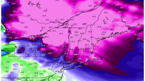 The coldest air in the Northern Hemisphere will freeze New England this weekend