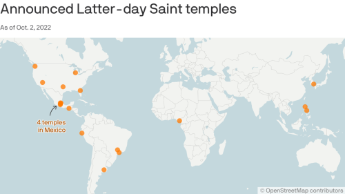 The Church of Jesus Christ of Latter-day Saints announces 18 new temples