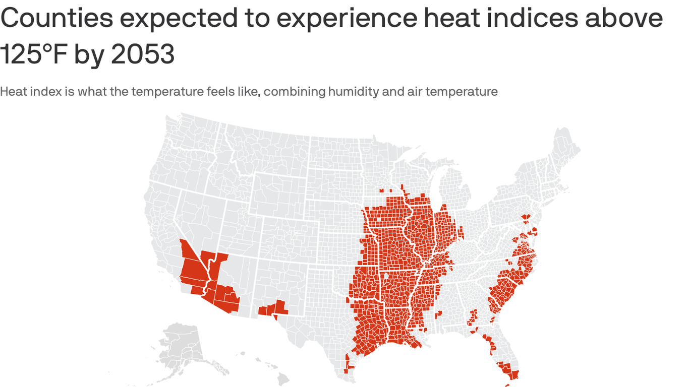An "Extreme Heat Belt" will soon emerge in the U.S., study warns