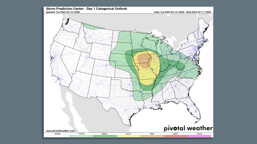 45 million from the Plains to Midwest face severe thunderstorm threat