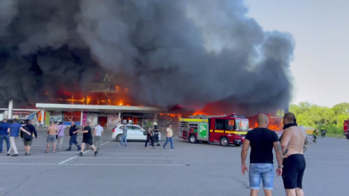 Zelensky says Russia strike hit shopping center with over 1,000 civilians inside