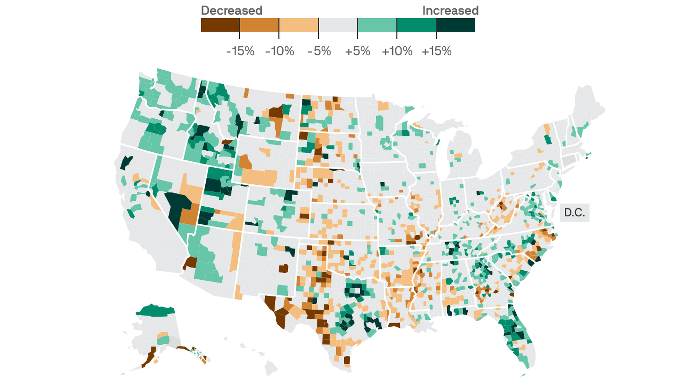 The fastest growing (and shrinking) U.S. counties | Flipboard