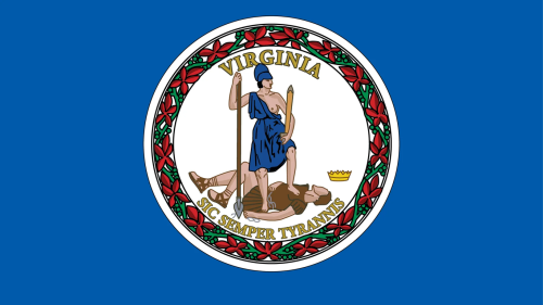 Virginia flag banned in Texas district over exposed breast