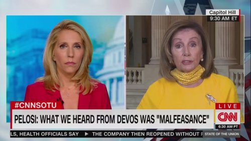 Pelosi: Trump is "messing with the health of our children" with push to open schools