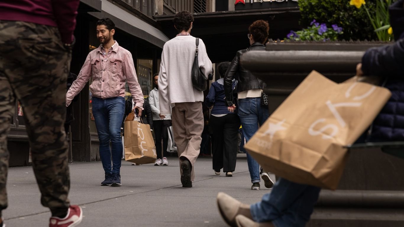 March retail sales data show the American consumer is still pretty strong