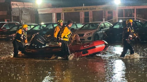 Pittsburgh streets flooded as severe storms threaten Ohio Valley, Mid-Atlantic