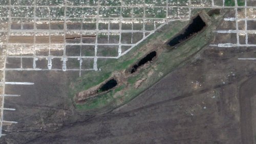 Satellite imagery detects third mass grave near Mariupol