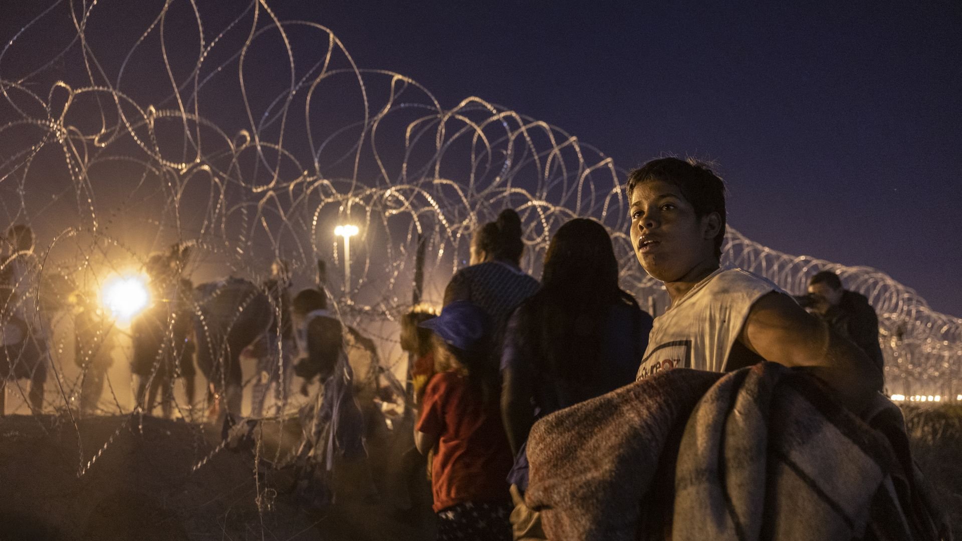 Scenes from the border: Chaos, desperation