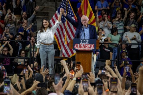 Sanders, Ocasio-Cortez rally thousands at ASU against ‘billionaires buying elections’