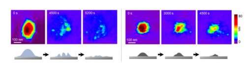 A novel technique to observe colloidal particle degradation in real time